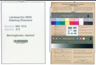 Entnazifizierung Heinrich Benninghoven , geb. 20.05.1911 (Kellner)