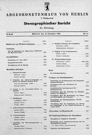 Nr. 41, 11. Dezember 1968