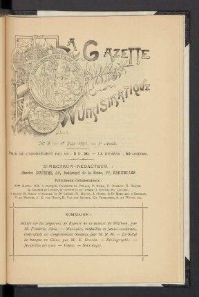 N° 9. — 1er Juin 1901. — 5e Année
