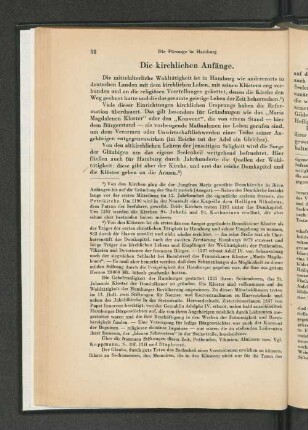 Die Kirchlichen Anfänge.