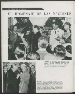 El homenaje de las naciones