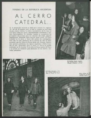 Al cerro Catedral... : Turismo en la república argentina