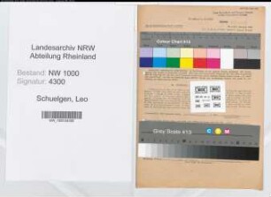Entnazifizierung Leo Schuelgen, geb. 06.12.1898 (Ministerialrat)