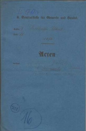 Patent des W. Helmsmüller in Diepholz auf eine Dreschmaschine mit konischer Trommel