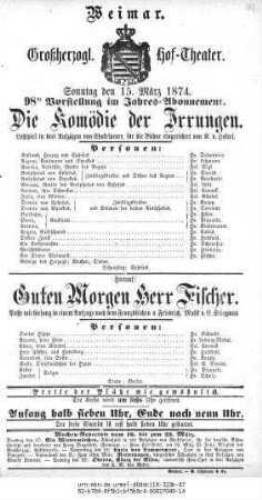Die Komödie der Irrungen