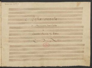 Messen; V (4), Coro, orch; Es-Dur; J 224; WeV A.2