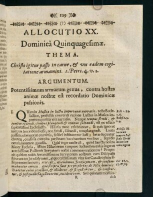 129-135, Allocutio XX.