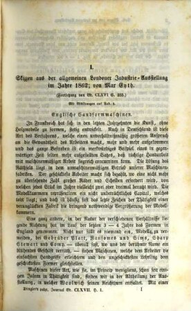 Polytechnisches Journal. 167. 1863