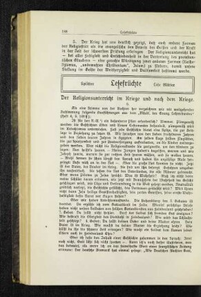 ¬Der¬ Religionsunterricht im Kriege und nach dem Kriege