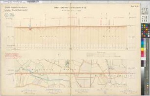 Bahnlinie Münster-Rheda-Lippstadt: Nivellements- und Situationsplan, Blatt 16: km 31,000 bis km 33,000, M. 1:2.500 und M. 1:250 Vp.: Hannover, Münster