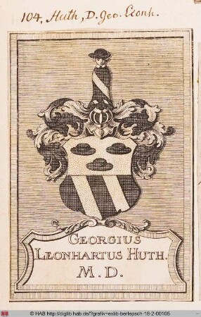 Wappen des Georg Leonhart Huth