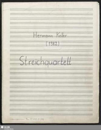 Streichquartett - Mus.15445-P-500 : strings