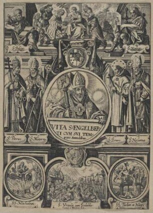Bildnis des Engelbertus viele Heilige