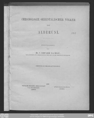 Chronologie orientalischer Völker