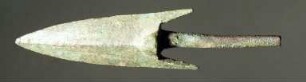 Zweiflügelige Dornpfeilspitze mit Widerhaken