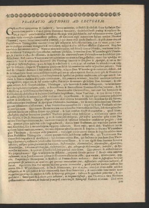 Praefatio Authoris Ad Lectorem.