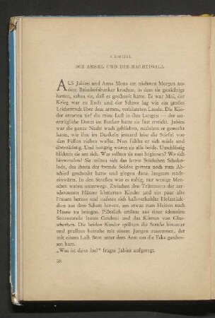 4. Kapitel Die Amsel und die Nachtigall