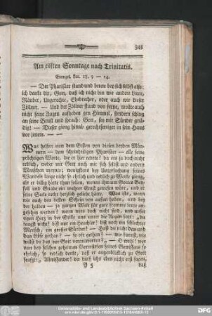 Am eilften Sonntage nach Trinitatis.
