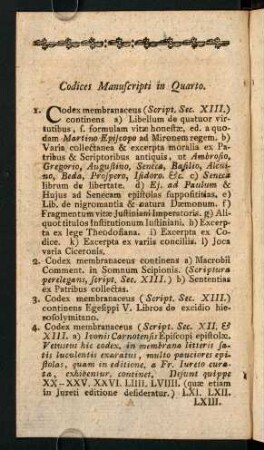 Codices Manuscripti in Quarto.