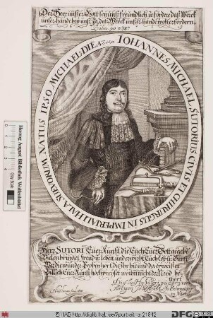 Bildnis Johann Michael Sutorius