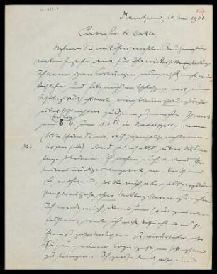 [Brief von Otto Selz an Julius Bahle vom 16. Mai 1938]