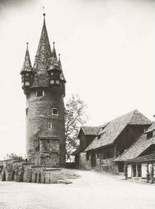 Lindau, Diebsturm : Lindau. Diebsturm. Ansicht von Osten (vom Oberschrannenplatz)