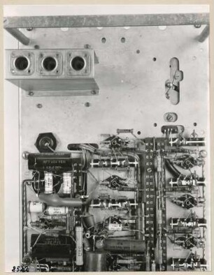 Einschub Impulszentrale, Teilansicht, Bild 1; Foto, 1953