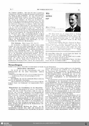 Steuerfragen