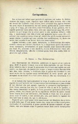 Corrispondenza.