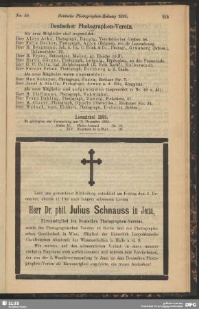 Herr Dr. phil. Julius Schnauss in Jena