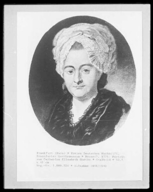 Porträt von Catharina Elisabeth Goethe