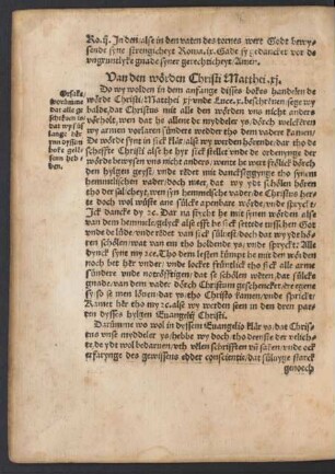 Van den wörden Christi Matthei .xi.