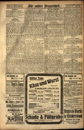 Zweite Ausgabe vom Freitag, den 01. Juli 1927.