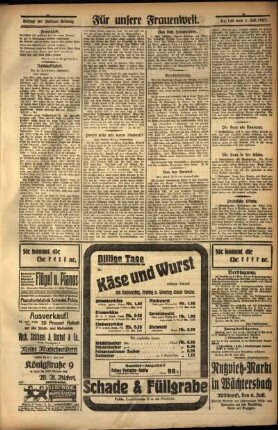 Zweite Ausgabe vom Freitag, den 01. Juli 1927.