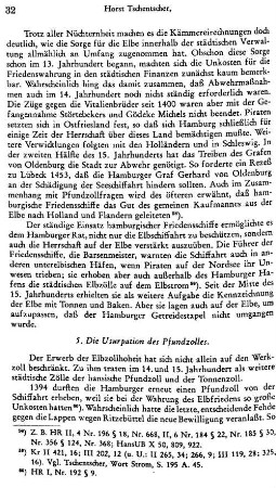 5. Die Usurpation des Pfundzolles.