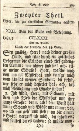 XXII. Von der Buße und Bekehrung.