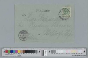 Postkarte an Richard Dehmel