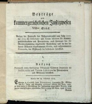 8: Beyträge zum kammergerichtlichen Justizwesen