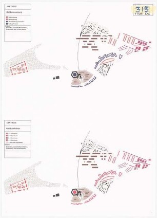 Entwicklung einer Stadterweiterung auf dem Gelände des ehemaligen Flughafens Berlin-Tegel Schinkelwettbewerb 2000: Schematische Lagepläne