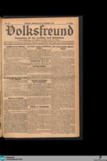 Der Volksfreund : Tageszeitung für das werktätige Volk Mittelbadens