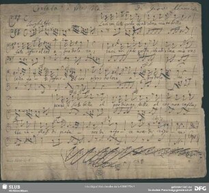 Luci voi siete quelle - Mus.2398-K-1 : B, bc; LorH S184