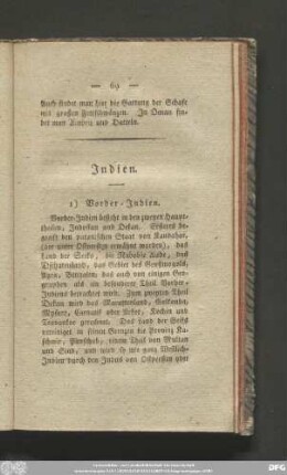 1) Vorder-Indien.