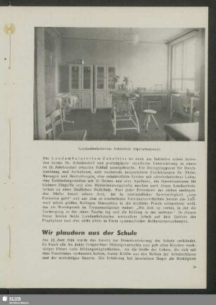 Wir plaudern aus der Schule