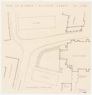 Dom, Minden Wiederaufbau: Kleiner Domhof Lageplan 1:250
