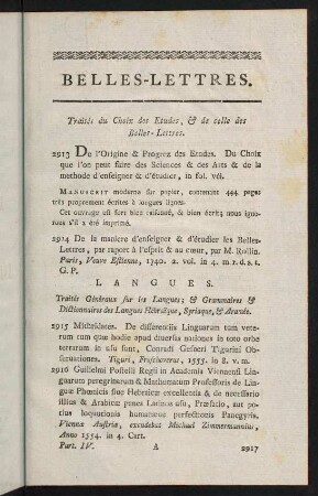 1-44, Langues