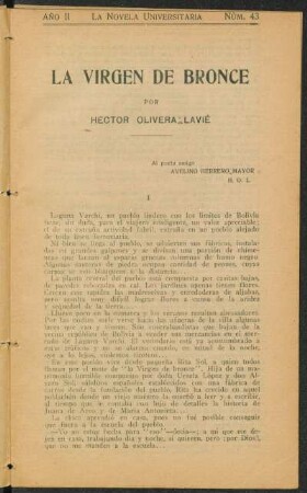 1922004300: La virgen de bronce