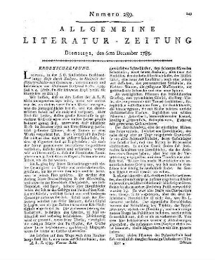 Leske, N. G.: Reise durch Sachsen in Rücksicht der Naturgeschichte und Oekonomie unternommen. Leipzig: Müller 1785