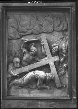 Schöntal Kloster Schöntal Abteikirche Sankt Joseph Passionsaltar von Michael Kern (um 1644) Kreuztragung