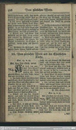 XX. Vom göttlichen Worte und der Christlichen Kirche