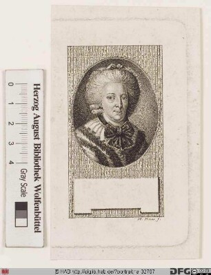 Bildnis Philippine Charlotte, Herzogin zu Braunschweig-Lüneburg-Wolfenbüttel, geb. Prinzessin von Preußen